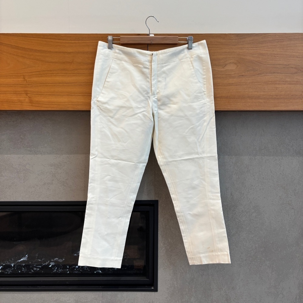 Marni Off White Trousers Pants, Size 44/ US 8